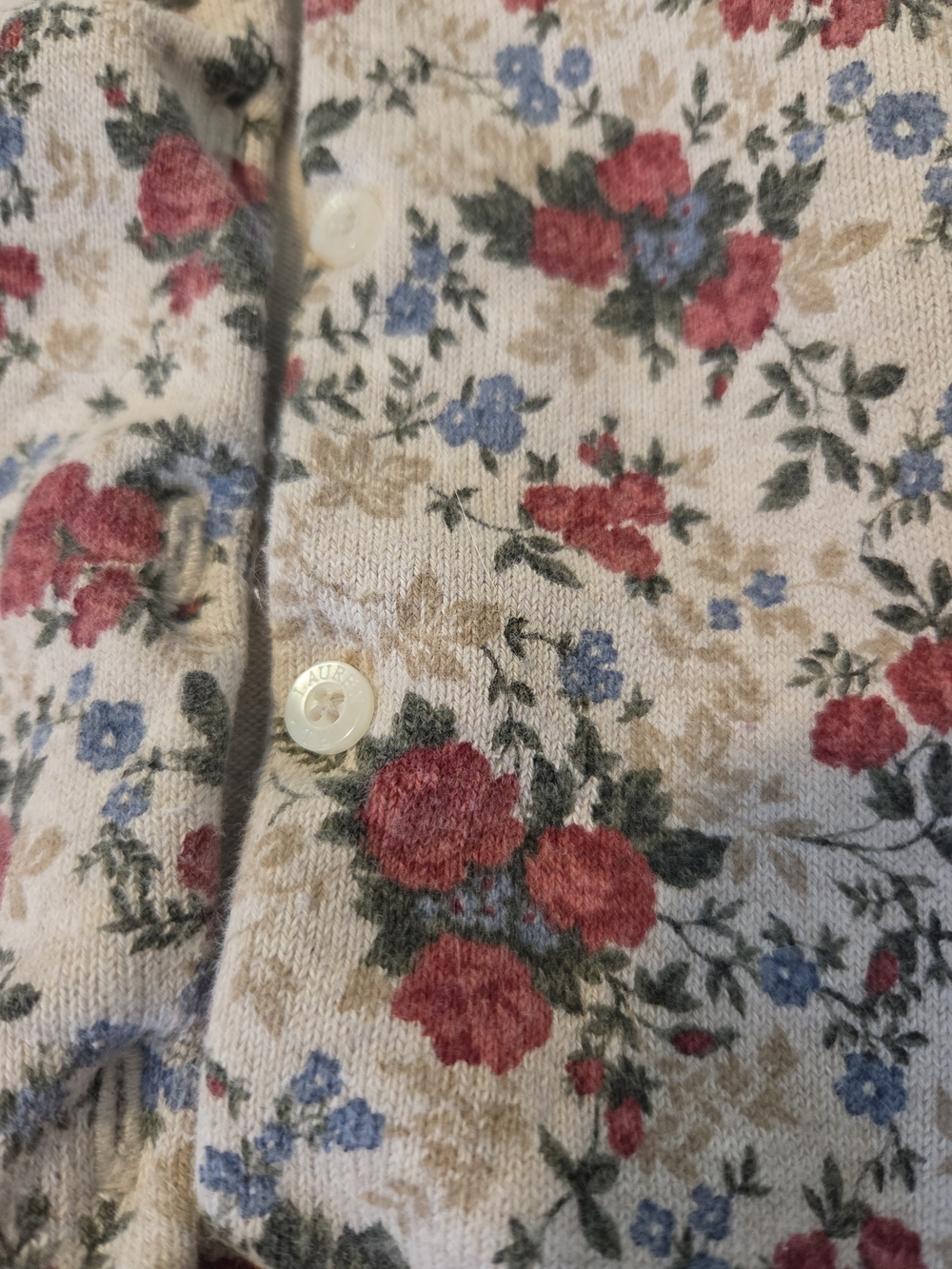 Ralph Lauren Floral Scoop Neck Tank Top And Cardigan Set - Picture 6 of 9